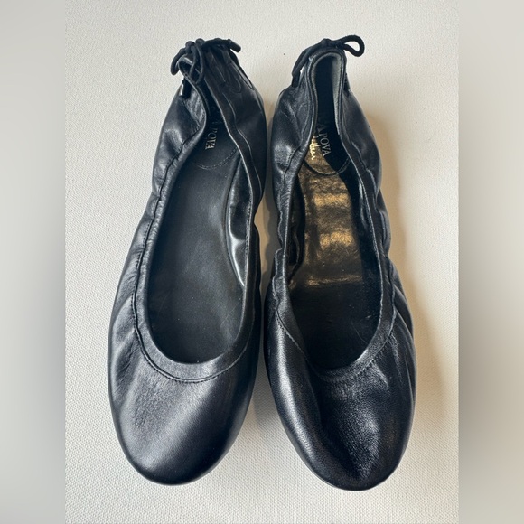 NWOT size 8.5 black leather Maria Sharapova by Cole Haan flats w/Nike Air - Picture 3 of 7